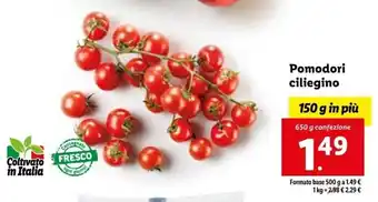 Lidl Pomodori ciliegino 650 g offerta