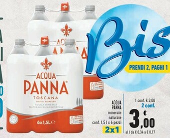 Conad Acqua panna Acqua offerta