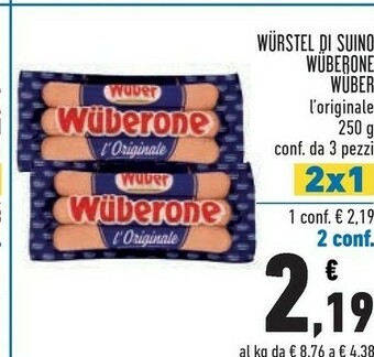 Conad Wuber Wurstel offerta