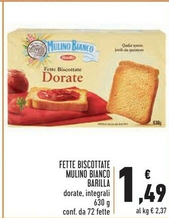 Conad Barilla Fette biscottate offerta