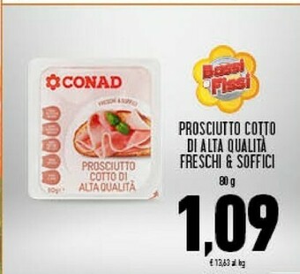 Conad Prosciutto cotto offerta