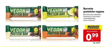 Lidl Barrette proteiche vegane 40 g offerta