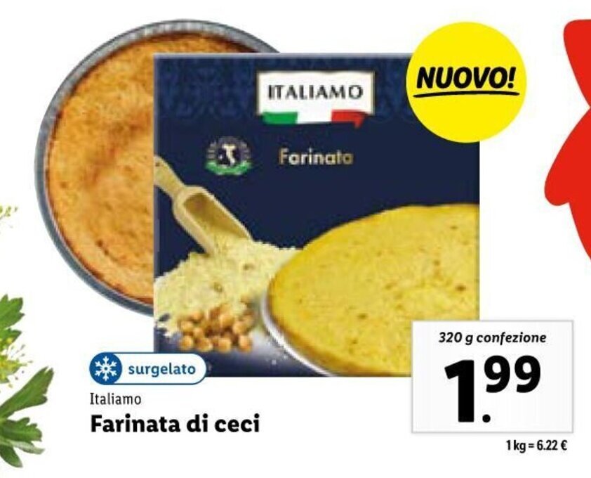 Offerta Italiamo Farinata di ceci 320 g nel volantino di Lidl