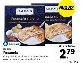 Lidl Italiamo Focaccia 360 g offerta