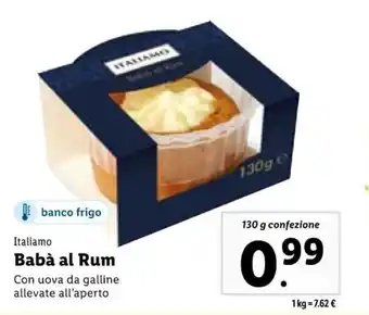 Lidl Italiama Babà al Rum 130 g offerta