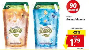Lidl Doussy Ammorbidente 2,25 l confezione offerta