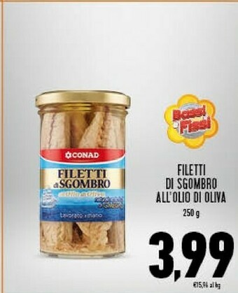 Conad Filetti di sgombro offerta