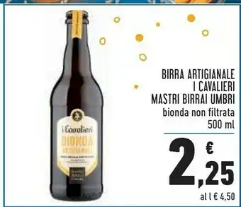 Conad Mastri birrai umbri Birra Bionda Non Filtrata offerta