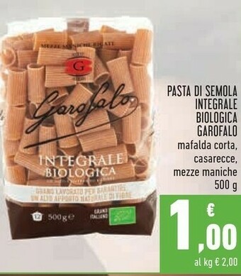 Conad Garofalo Pasta Mista Integrale Bio 500 G(ml) offerta