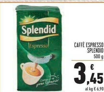 Conad Splendid Caffè Espresso 500 G(ml) offerta