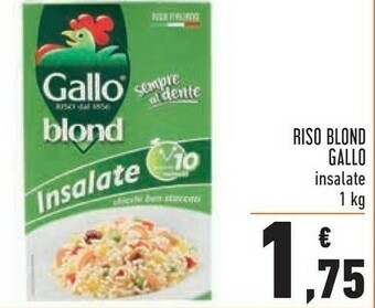 Conad Gallo Riso Blond Insalate Sempre Al Dente 1000 G(ml) offerta