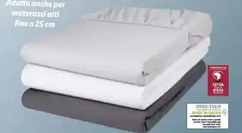 Lidl Livarno Home Lenzuolo con angoli 1 piazza e mezza 140-160 x 200 cm offerta