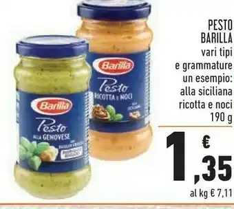 Conad Barilla I Pesti Ricotta E Noci Alla Siciliana 190 G(ml) offerta