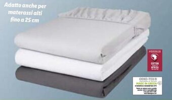 Lidl Livarno Home Lenzuolo con angoli matrimoniale 180-200 x 200 cm offerta