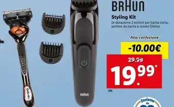 Lidl Braun Styling Kit offerta