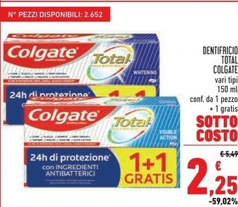 Conad Colgate Dentifricio offerta