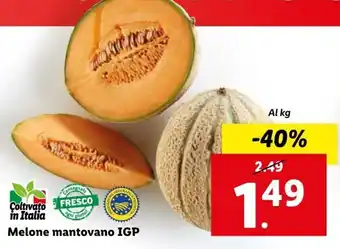 Lidl Melone mantovano IGP Al kg offerta