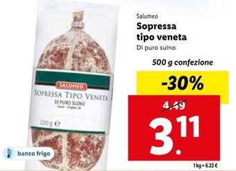 Lidl Salumeo Sopressa tipo veneta 500 g offerta