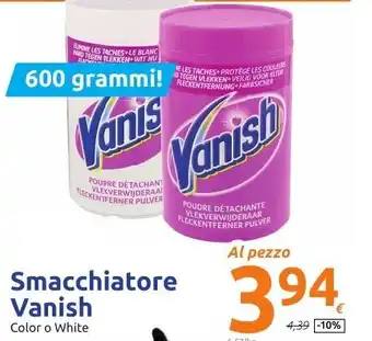 Action Smacchiatore Vanish Color o White offerta