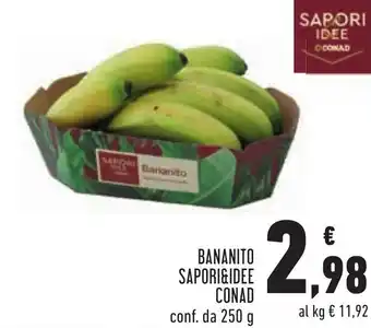 Conad Superstore Sapori & Idee Conad Bananito 250 g offerta