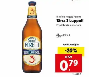 Lidl Birra 3 luppoli offerta