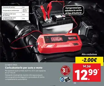 Lidl Caricabatterie per auto e moto offerta