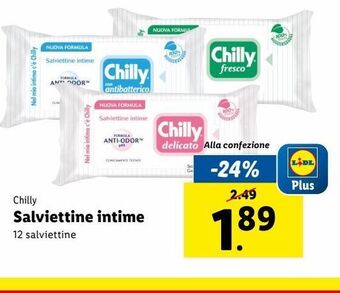 Lidl Salviettine intime offerta