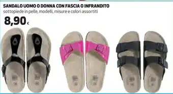 Coop Sandalo Uomo O Donna Con Fascia O Infrandito offerta