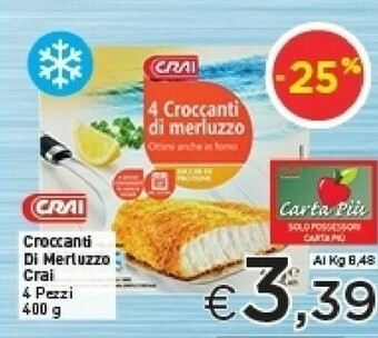 Crai Filetti di merluzzo offerta