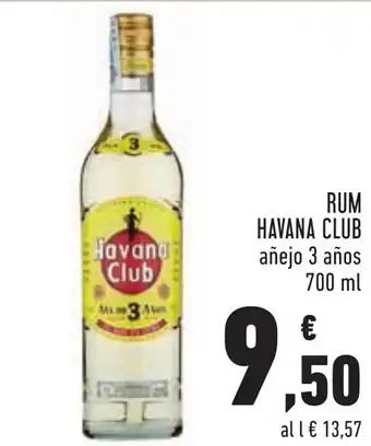 Conad Superstore Havana Club Rum añejo 3 años 700 ml offerta