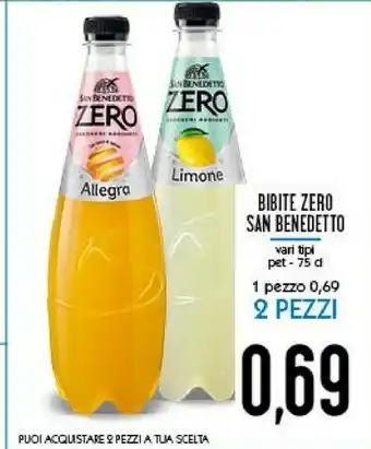 Conad San Benedetto San Benedetto - Gassosa Zero 750 G(ml) offerta