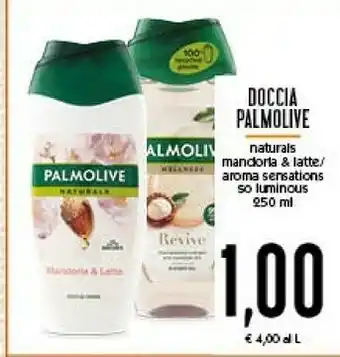 Conad Palmolive palmolive doccia naturals/ mandorla & latte/ aroma sensations/ so luminous offerta