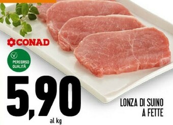 Conad Conad Lonza di Suino a Fette offerta