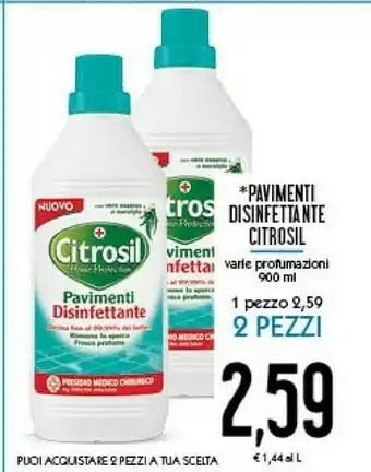 Conad Cutrosil Pavimenti Disinfettante offerta