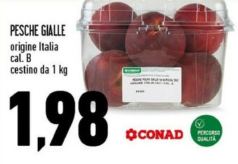 Conad Conad Pesche Gialle offerta