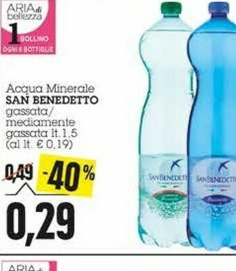 Emi Supermercati San Benedetto Acqua offerta