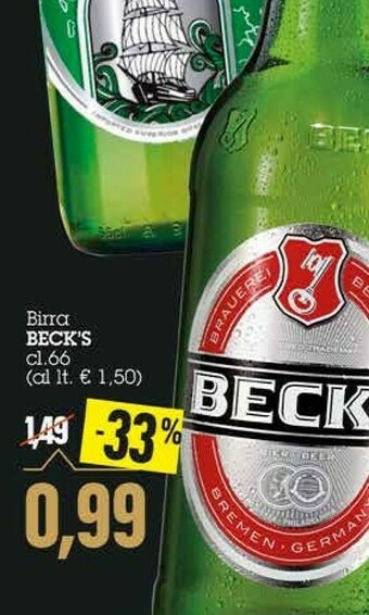 Emi Supermercati Becks Birra offerta