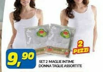 Risparmio Casa Set 2 Maglie Intime Donna offerta