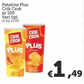 Crik Crok Patatine Plus gr 100 vari tipi