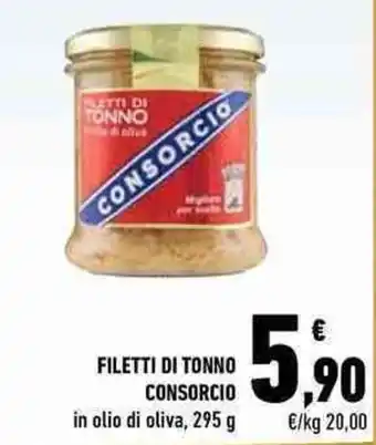 Conad City Consorcio Filetti Di Tonno in olio di oliva 295 g offerta