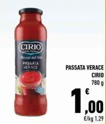 Conad City Cirio Passata Verace 780 g offerta