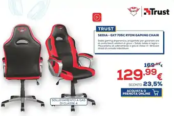 Euronics Trust Sedia - GXT705C Ryon Gaming Chair offerta