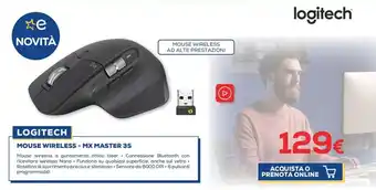 Euronics Logitech Mouse Wireless - MX Master 3S offerta