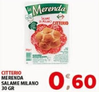 Mio Market Citterio Merenda Salame Milano 30 gr offerta