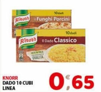 Mio Market Knorr Dado 10 Cubi Linea offerta