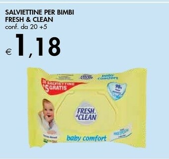 Bennet Fresh & Clean Salviettine Per Bimbi offerta