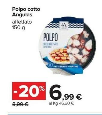 Carrefour Polpo Cotto Angulas Affetato offerta