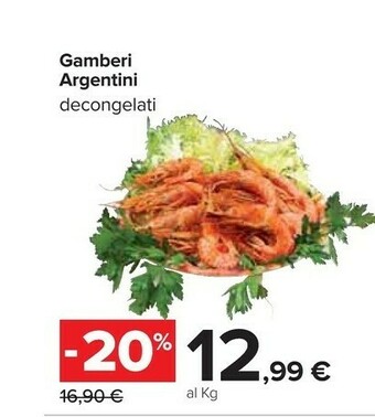 Gamberi Argentini Decongelati