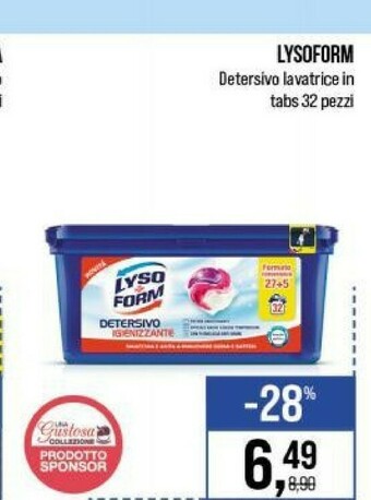 Caddy's Lysoform Detersivo lavatrice offerta