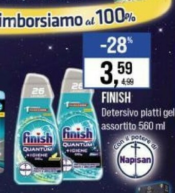 Caddy's Finish Detersivo lavastoviglie offerta